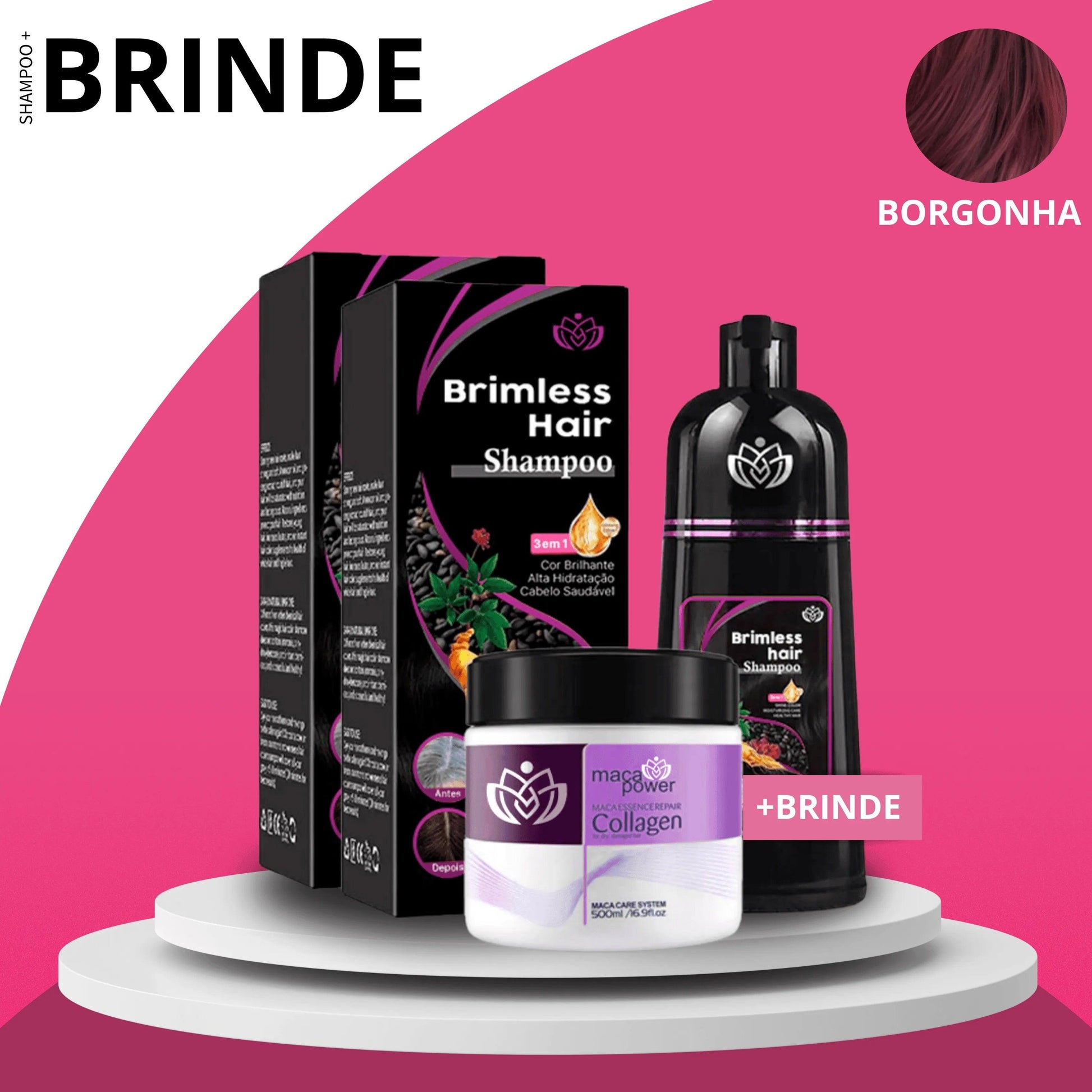 Shampoo Brimless Natural 3 em 1 (Dura até 6 meses!) + BRINDE EXCLUSIVO - Site oficial