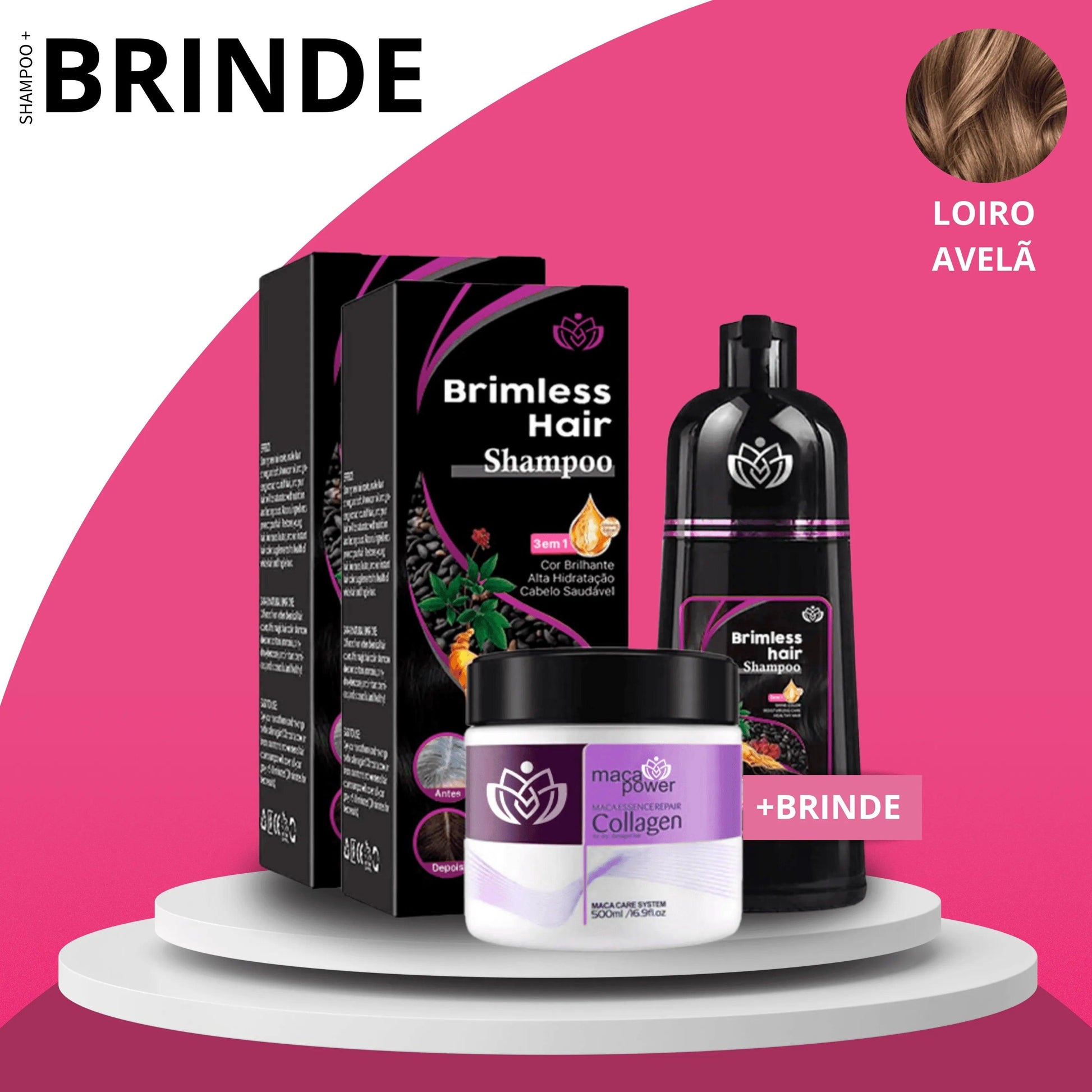Shampoo Brimless Natural 3 em 1 (Dura até 6 meses!) + BRINDE EXCLUSIVO - Site oficial